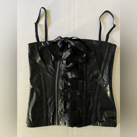 NWT Vintage D & G Dolce & Gabbana Black Bustier Top Size 40 - Picture 2 of 16